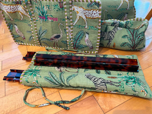 Sage Green Jungle Print