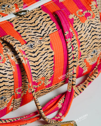 Orange Tiger Duffle Bag