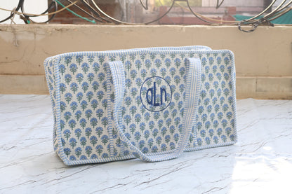 Classic blue & White Mahjong Bag