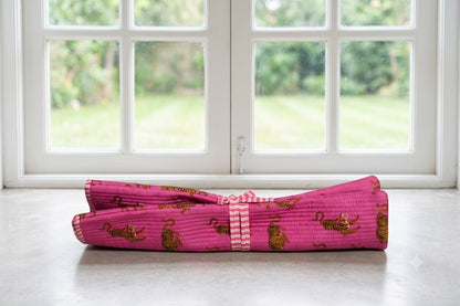 Pink Tiger Mahjong bag