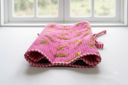 Pink Tiger Mahjong bag