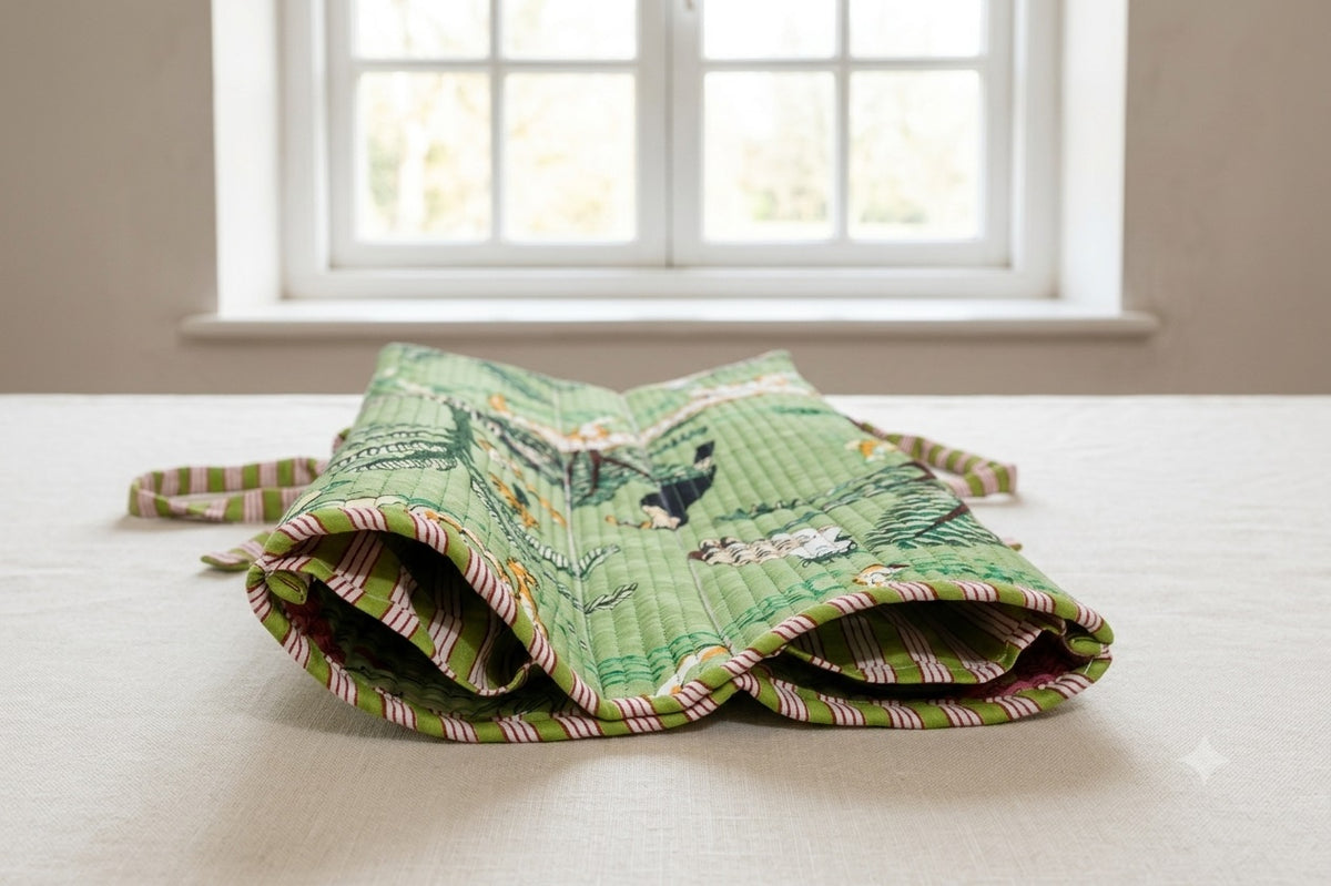 Sage Green Jungle Print