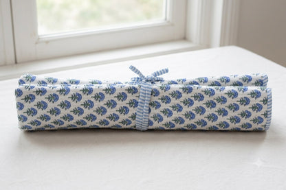 White and Blue Mahjong Bag