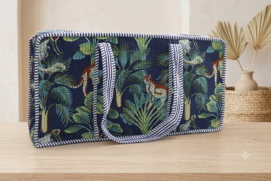 Blue Indigo Cheetah Print