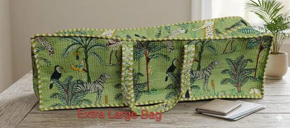 Sage Green Jungle Print