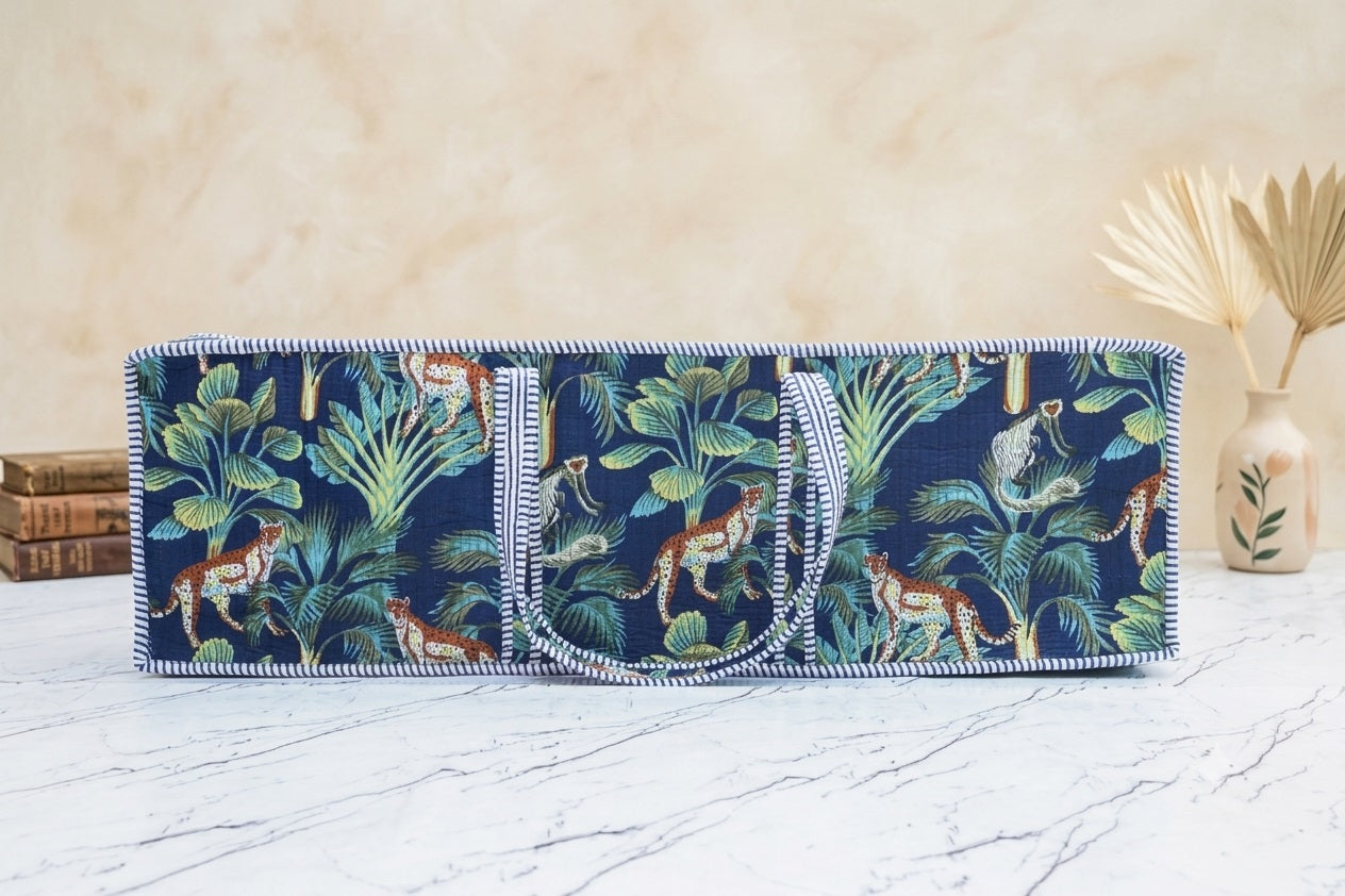 Blue Indigo Cheetah Print